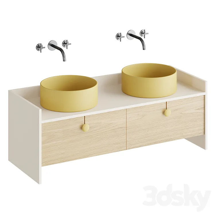 SWING | Washbasin furniture 3D Model Free