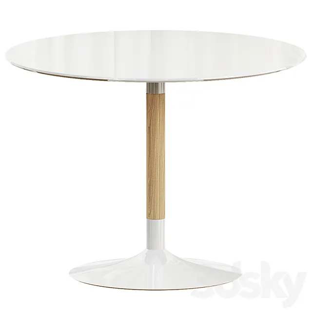 SWIRL ROUND DINING TABLE 3D Model