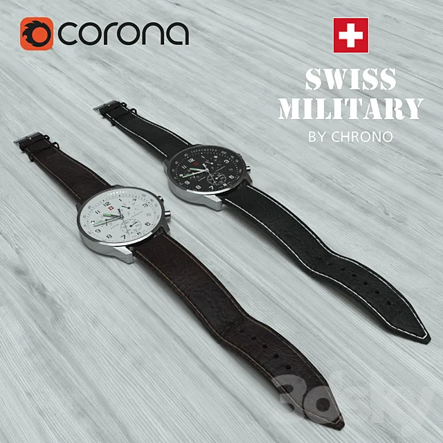 Swiss Watches 3D Model