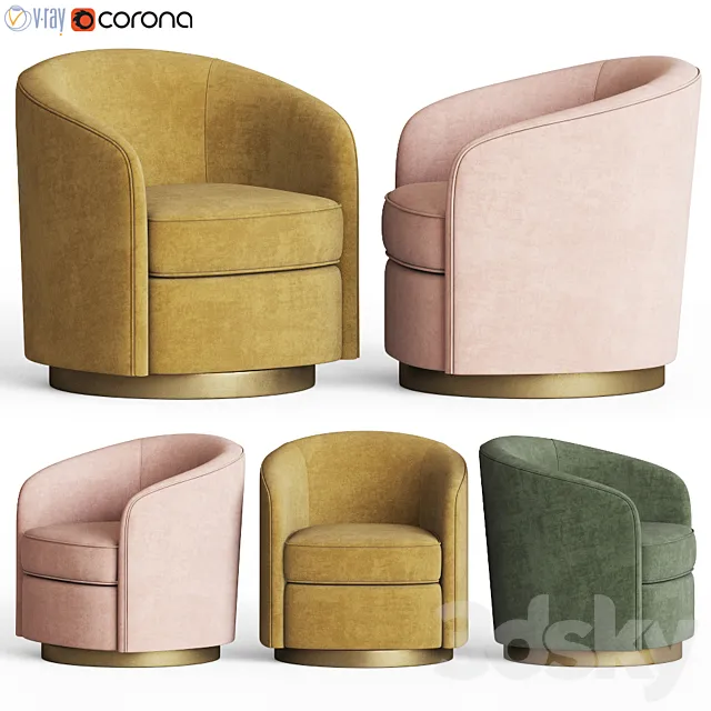 Swivel Armchair Notremonde 3DModel
