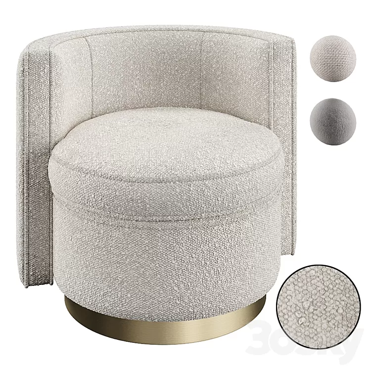 Swivel Chair Amanda 3D Model Free