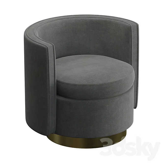 Swivel chair Amanda (Eichholtz) 3DModel
