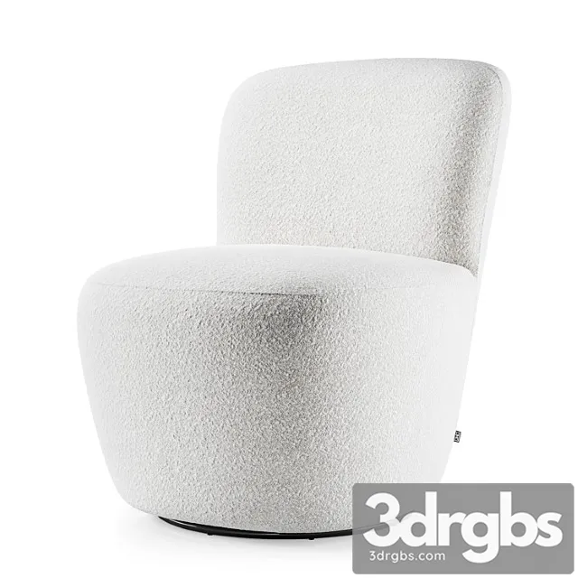 Swivel Chair Doria by Eichholtz 3D Model Free