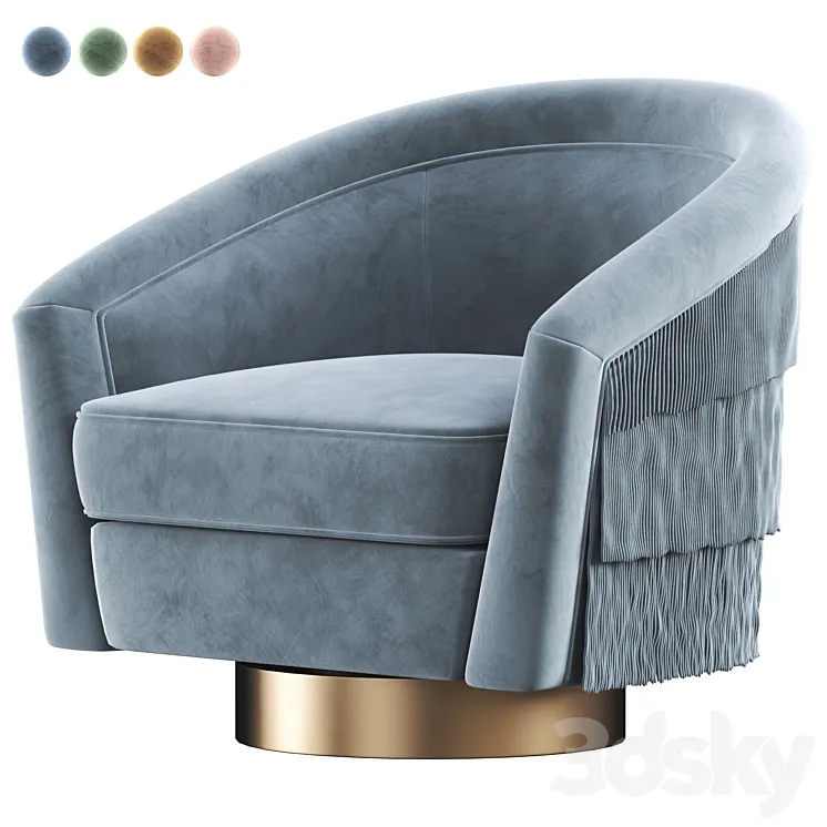 Swivel Chair Le Vante 3D Model Free