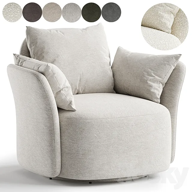 Swivel chair Lulu 3D Model