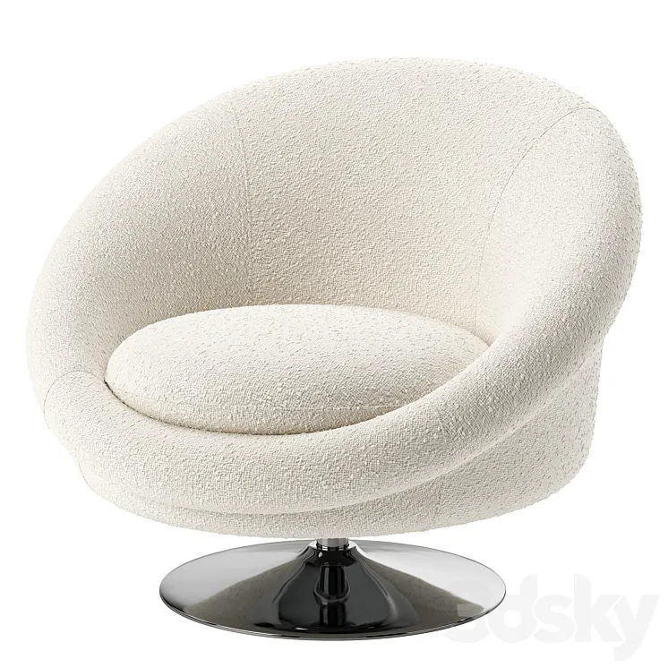 Swivel Chair Nemo by Eichholtz 3D Model Free