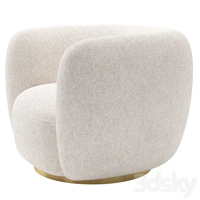 Swivel Chair Roxy Eichholtz 3D Model