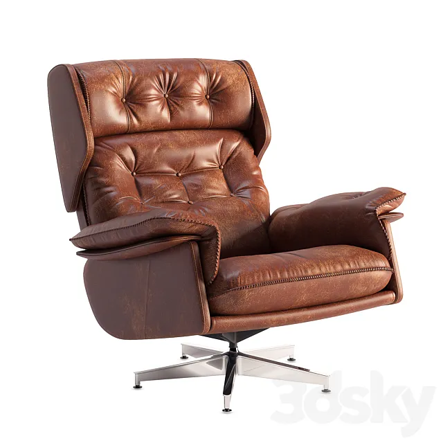 Swivel Chair University 3D Model