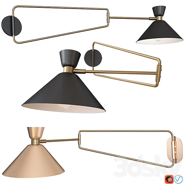 Swivel lamp Zoticus LaRedoute 3DModel