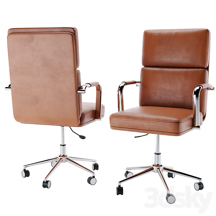 Swivel office chair 3D Model Free