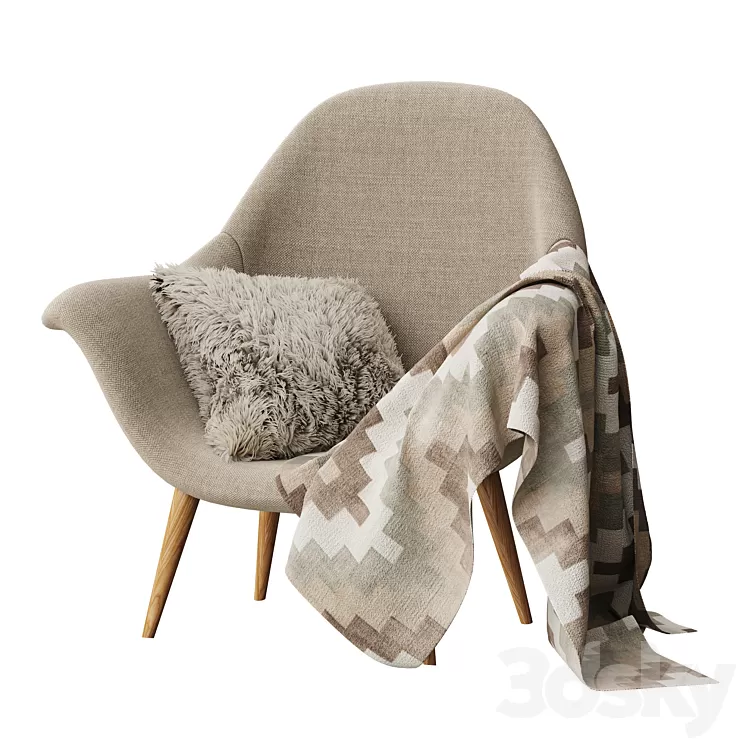 SWOON LOUNGE CHAIR 3D Model Free