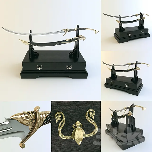 Sword on a stand 3D Model