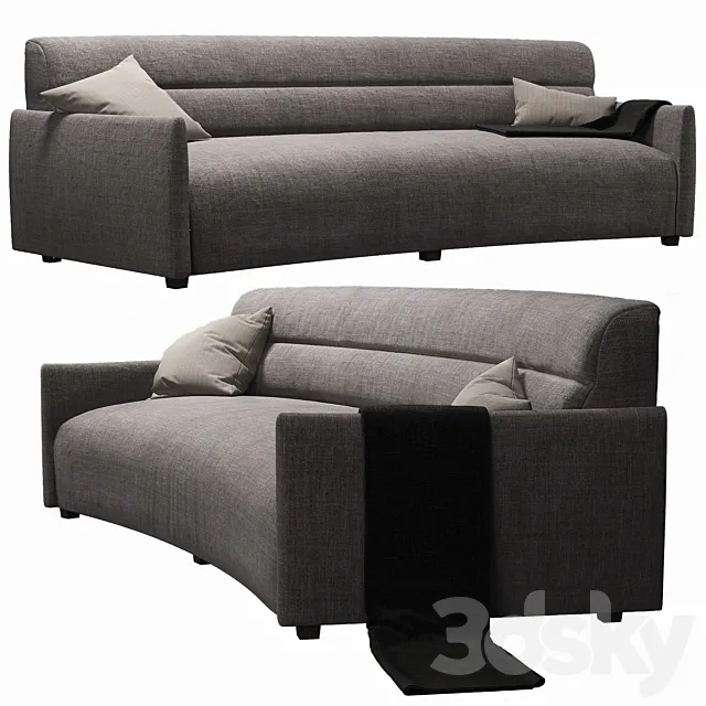 Sydney Curved-Sofa 3D Model