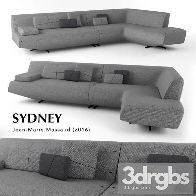 Sydney Jean Merie Massaud Sofa 3D Model Free