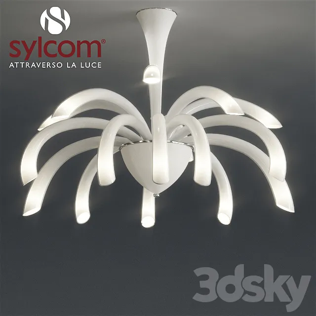 Sylcom SEGNO Lampadario 2030_15 3DModel