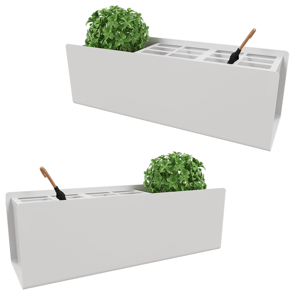 Systemtronic - Umbrella stand and plant pot Crepe 3D Model