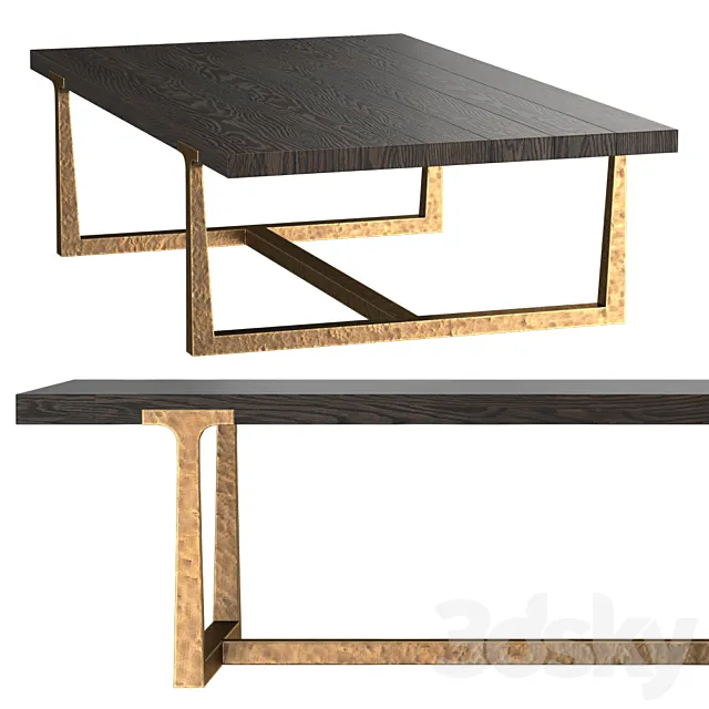 T-BRACE RECTANGULAR COFFEE TABLE Free Download
