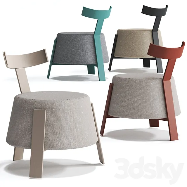 T Lounge Chair POINT by Gabriel Teixido 3DModel