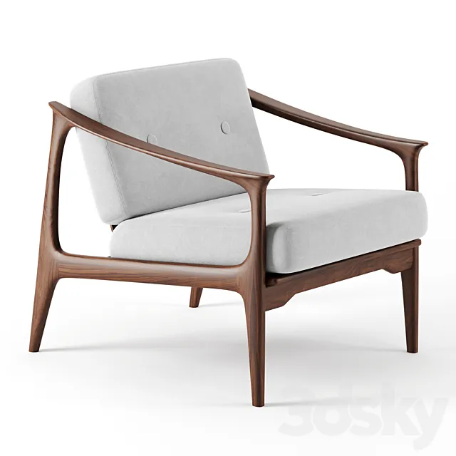 T101-T601 Armchair by Dale italia 3DModel