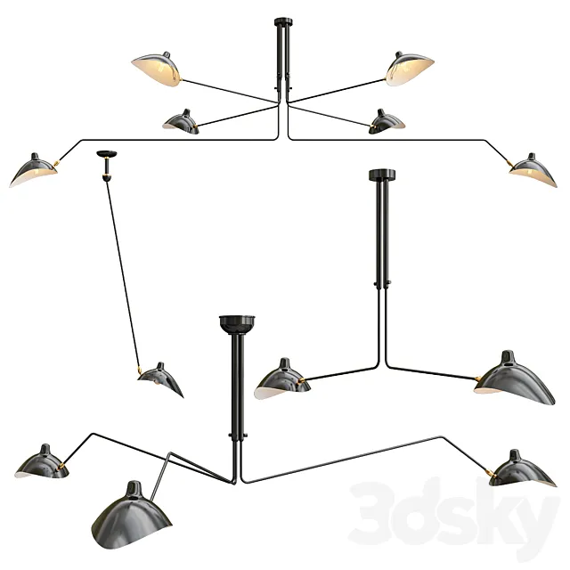 Tabes lamps collection 3DModel
