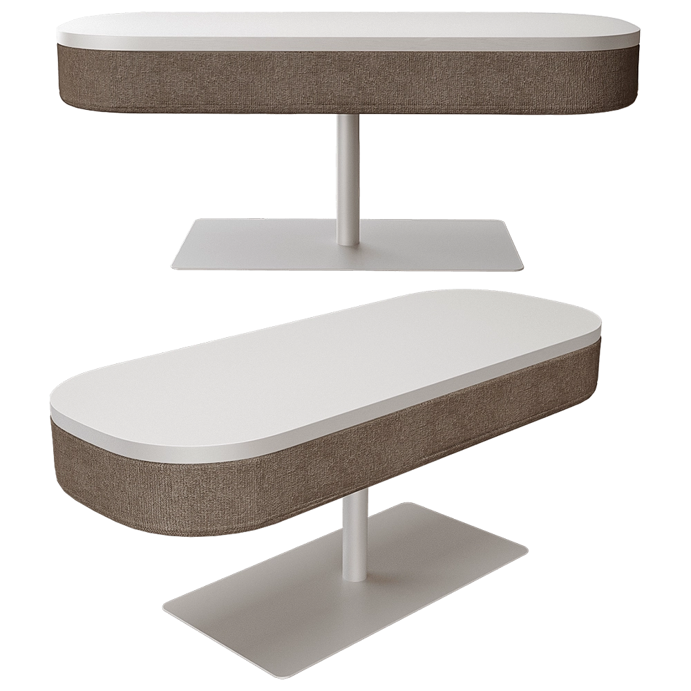 TABISSO - Large table Unita upholstered 3D Model