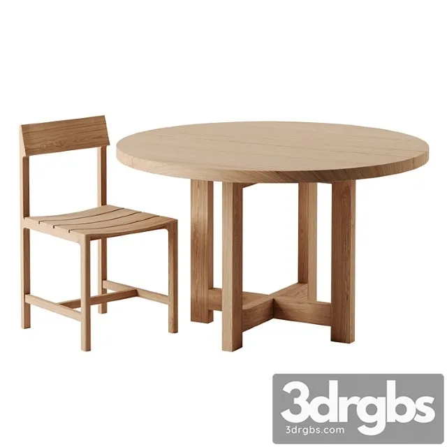 Table 02 And Chair 04 By Vincent Van Duysen For Zara Home 3D Model Free