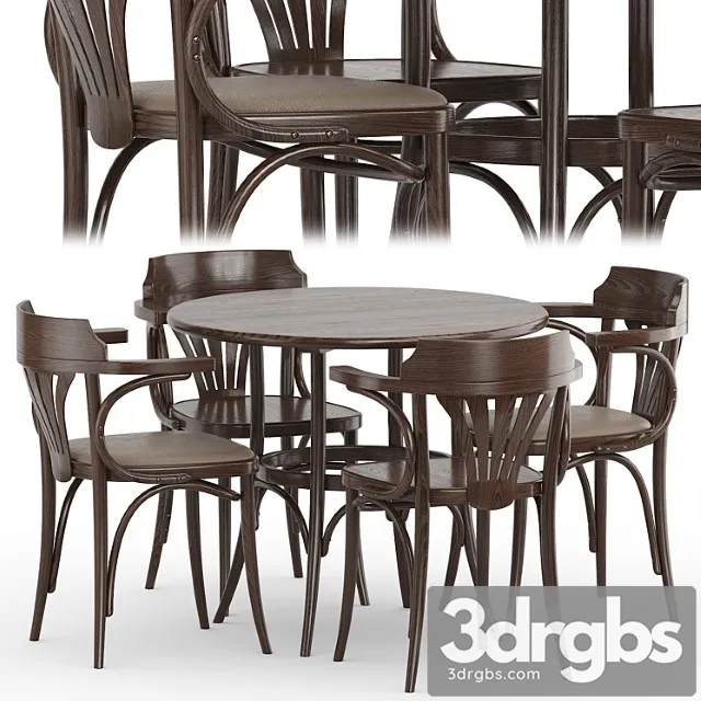 Table 252 armchair 25 2 3D Model Free