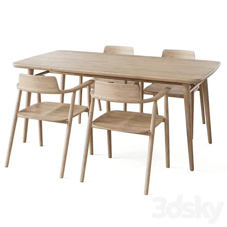 Table Aarhus by deep house 3D Model Free
