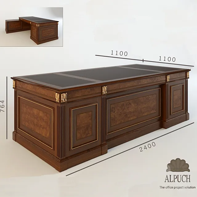 Table Alpuch President 3D Model