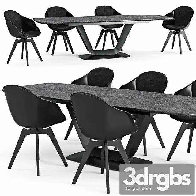 Table and chair alicante adelaide 2 3D Model Free