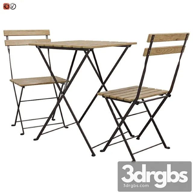 Table and chair ikea terno 2 3D Model Free