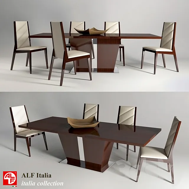 Table and chair Italia colection (ALF italia) 3DModel