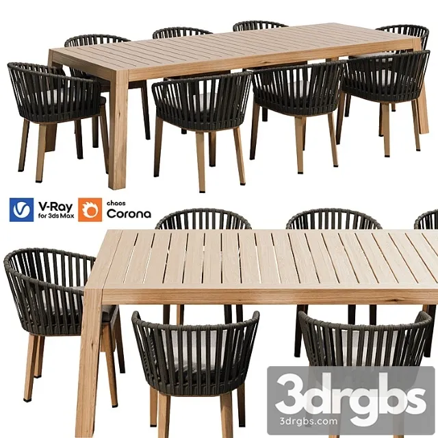 Table and chair set 01