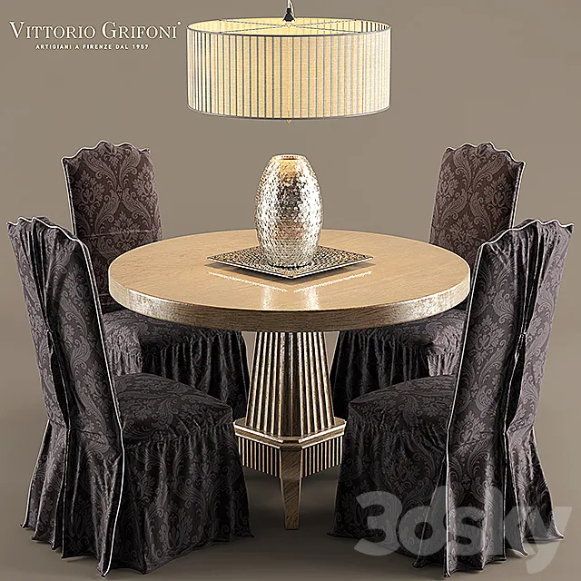 Table and chair Vittorio Grifoni 3DModel