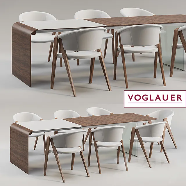 Table and chair Voglauer Spirit 3DModel