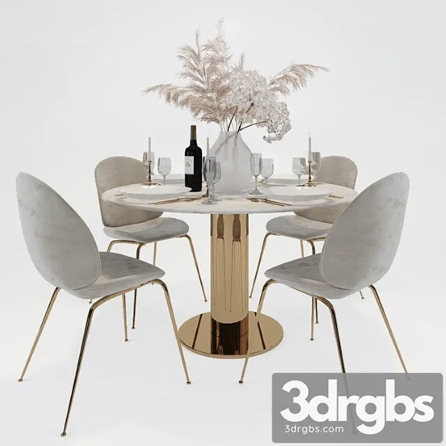 Table and chairs gubi