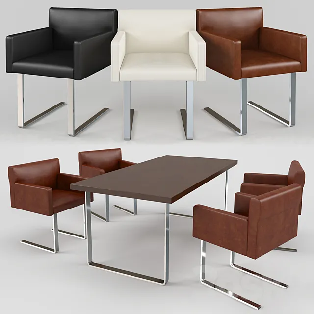 Table and chairs - Quant 3DModel