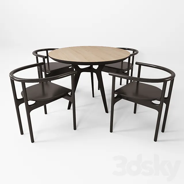 Table and semi-armchair UNIKA MOBLAR Free Download