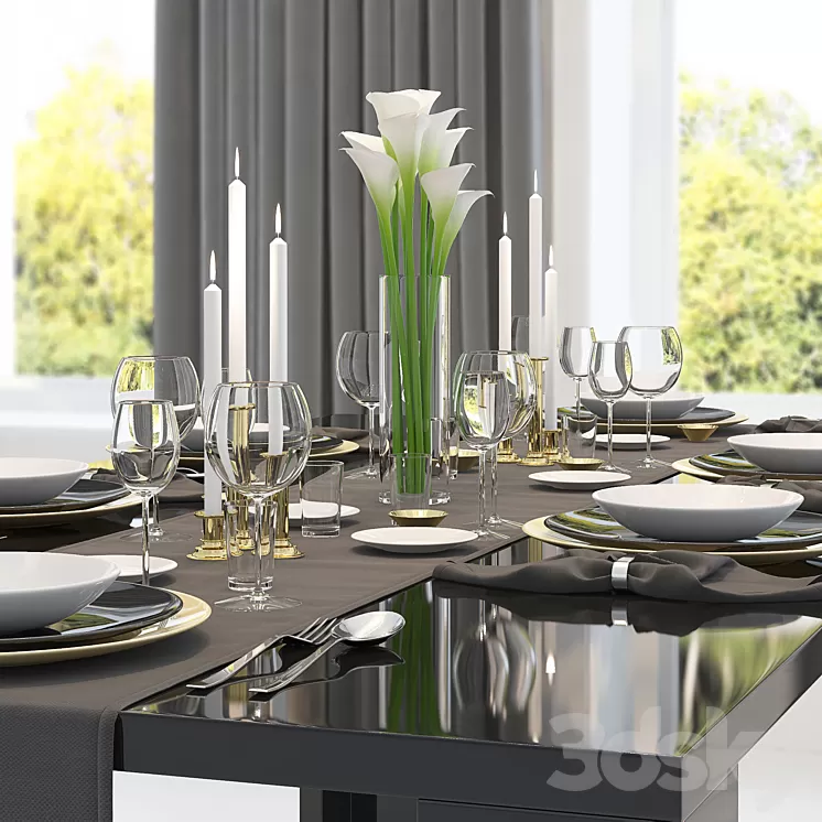 Table appointments 3D Model