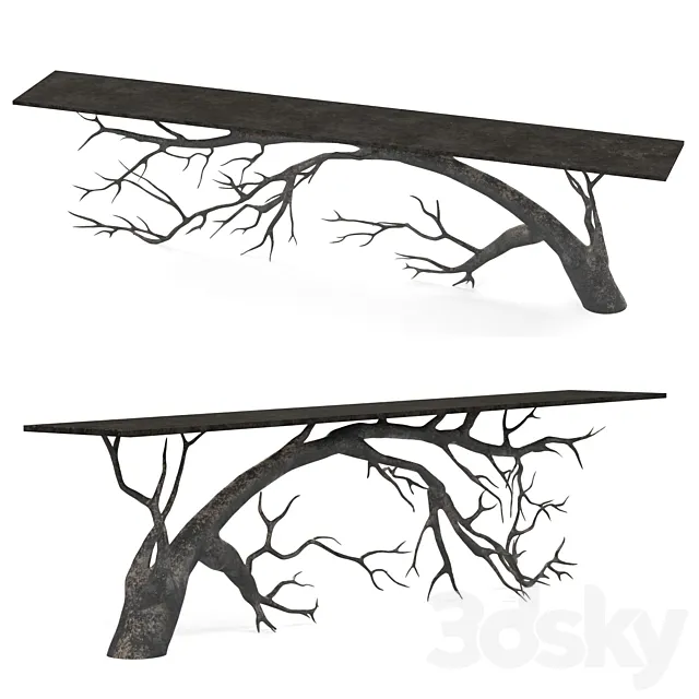 Table-Bended Tree 3DModel