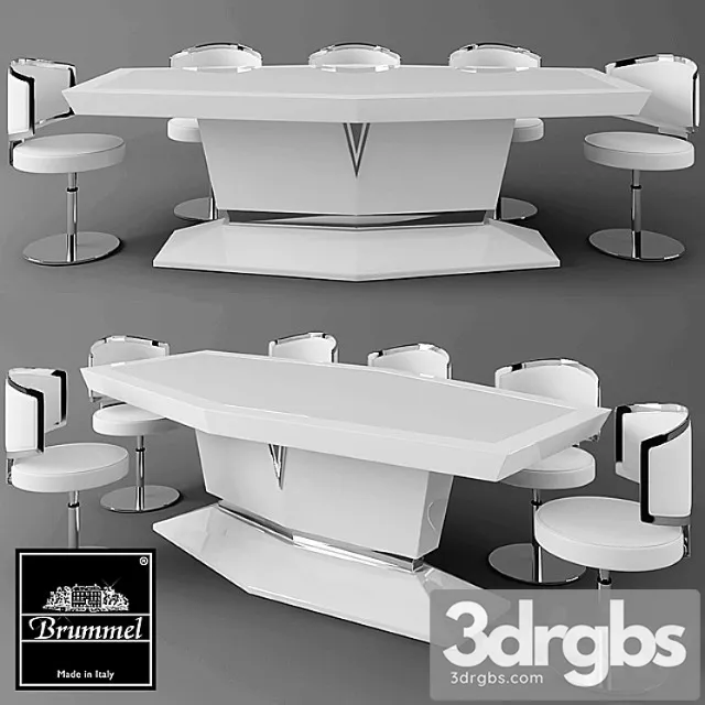 Table brummel 2 3D Model Free