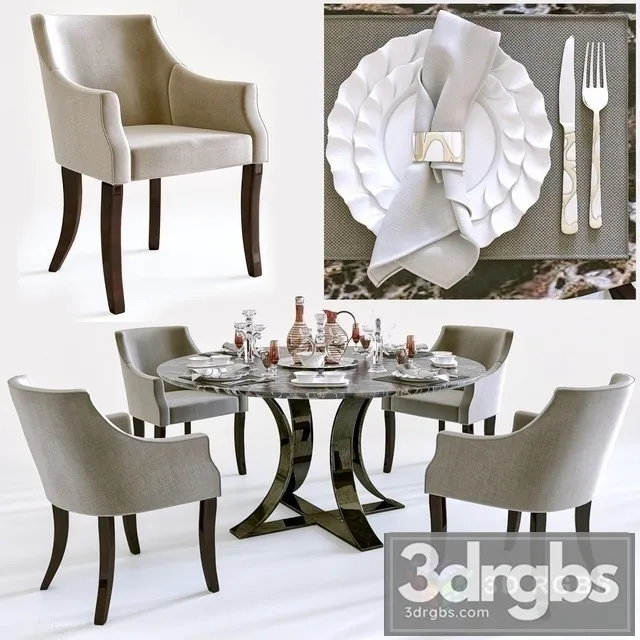 Table Capital Collection Chair SC 3D Model Free