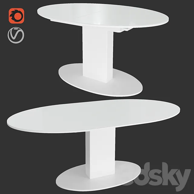 Table Centra 3D Model