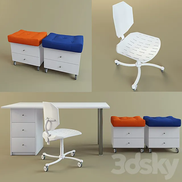 Table + Chair 3DModel