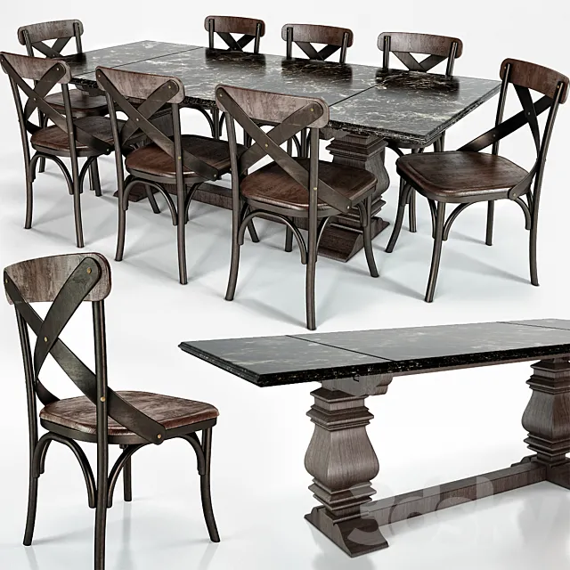 Table + chairs Free Download