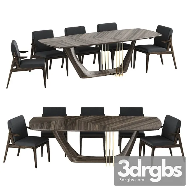 Table Chairs By Archmebel 3D Model Free