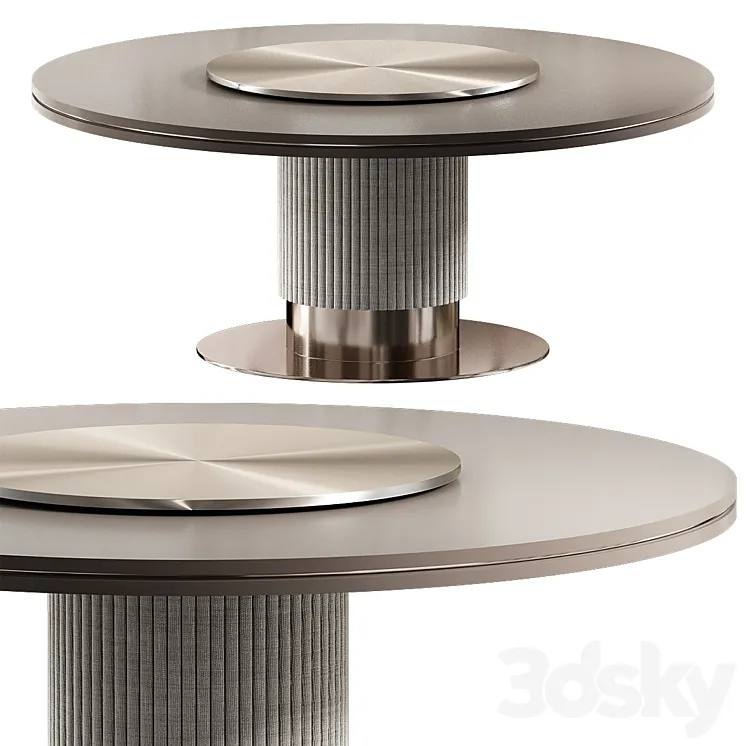 Table CPRN Homood COCOON ROUND DINING TABLE 3D Model Free