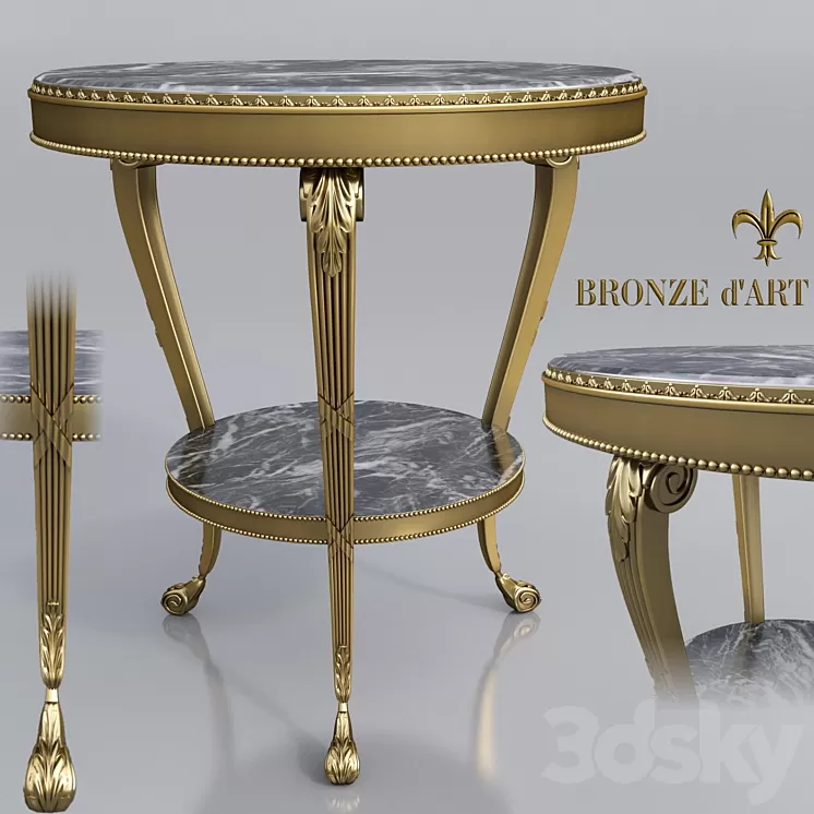 Table Empire from 1143 Bronze d'Art 3D Model