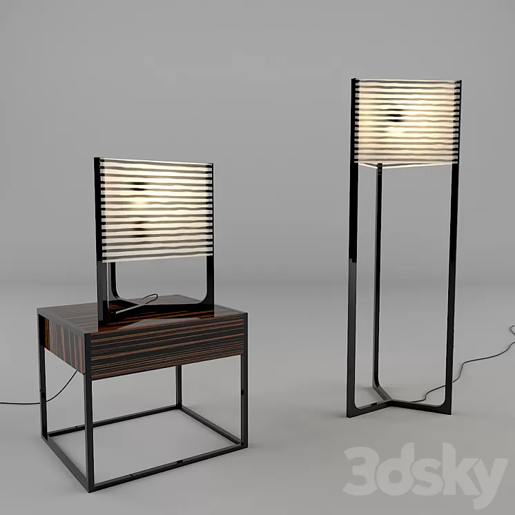 Table Floor Lamp 3D Model