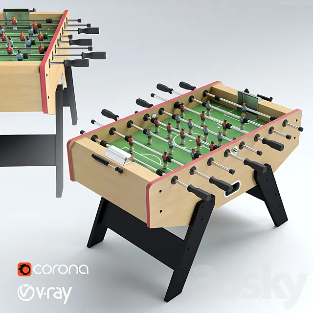 Table football Valencia 3DModel